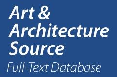 Datenbank 'Art & Architecture Source' (EBSCO) jetzt im ZI zugänglich