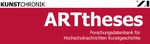 Forschungsdatenbank ARTtheses mit neuen Daten und Funktionen freigeschaltet Forschungsdatenbank ARTtheses mit neuen Daten und Funktionen freigeschaltet