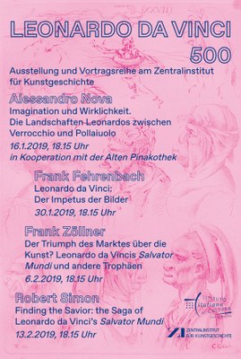 Flyer für die Veranstaltungsreihe: Leonardo da Vinci 500
