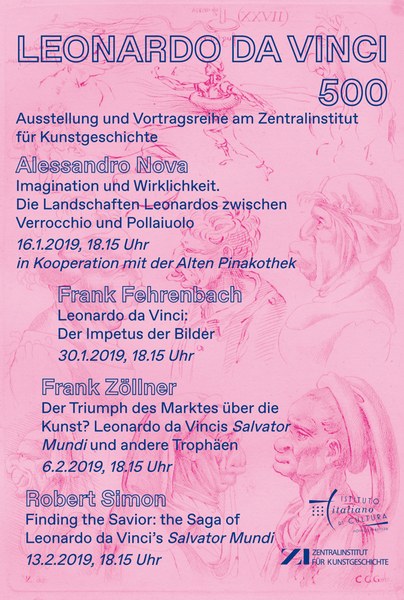 Flyer der Veranstaltungsreihe: Leonardo Da Vinci 500.