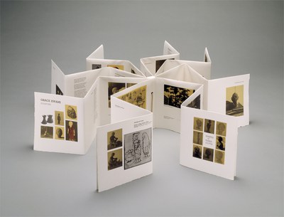 Atta Kwami (b. 1956), Ghanaian. Grace Kwami Sculpture (artist book), 1993. Paper, millboard, cloth.7.5 x 27 x 37.5 cm. National Museum of African Art, Smithsonian Institution, museum purchase 93-17-1. Photograph by Franko Khoury.