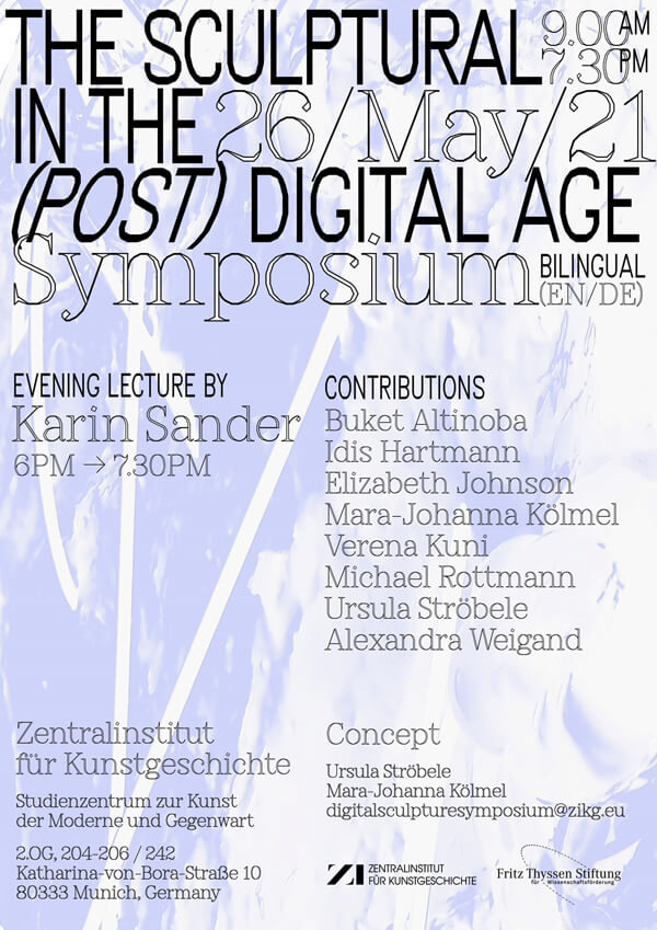 Symposium // Das Skulpturale im (post)digitalen Zeitalter