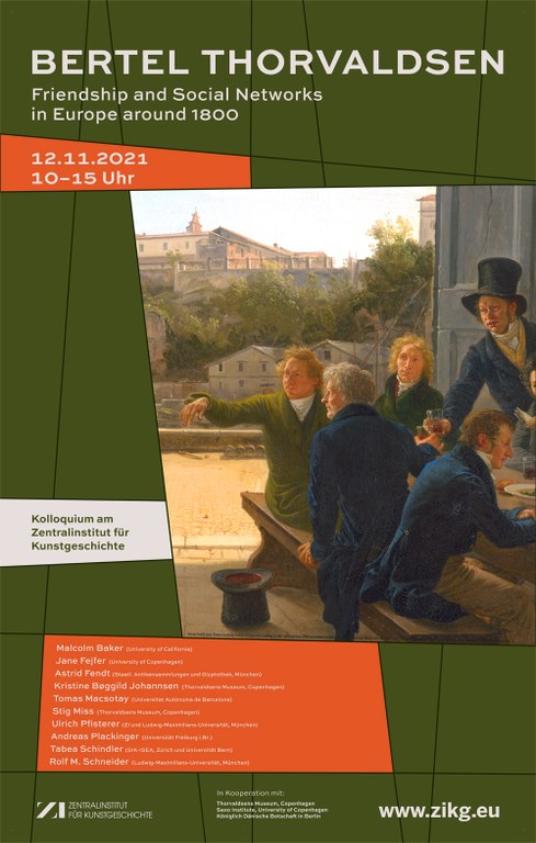 Grüner Veranstaltungsflyer Friendship and Social Networks in Europe around 1800 [Detail]