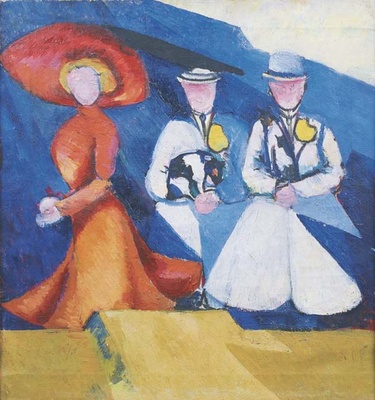 Oleksandra Exter, Three female figures, 1910, National Art Museum of Ukraine, Kyiv, Ukraine