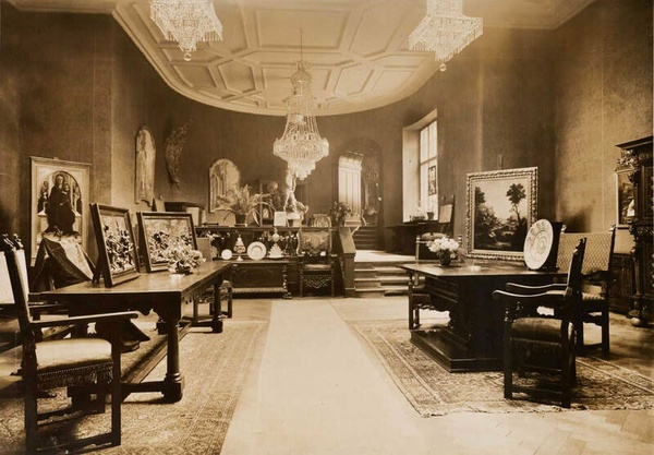 Ausstellungsraum der Kunsthandlung Böhler, um 1930