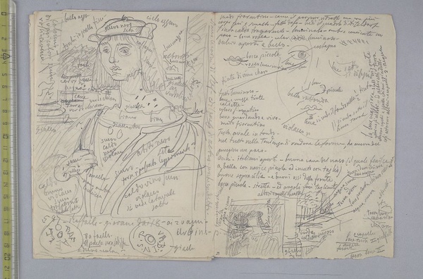 1000_Sketch by G. B. Cavalcaselle of a portrait in Munich_Alte Pinakothek_, now attributed to an unknown Umbrian painter c. 1505, Venice, Marciana National Library, Cavalcaselle Collection, Cod. It. IV 2033_12274_, II, 28v_29r.jpg 1000_Sketch by G. B. Cavalcaselle of a portrait in Munich_Alte Pinakothek_, now attributed to an unknown Umbrian painter c. 1505, Venice, Marciana National Library, Cavalcaselle Collection, Cod. It. IV 2033_12274_, II, 28v_29r.jpg