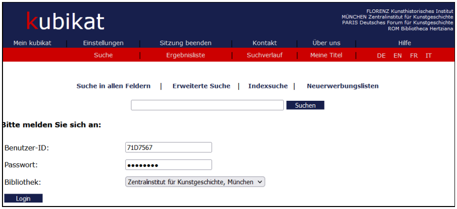 Anmeldung