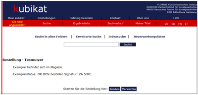 Bestellung