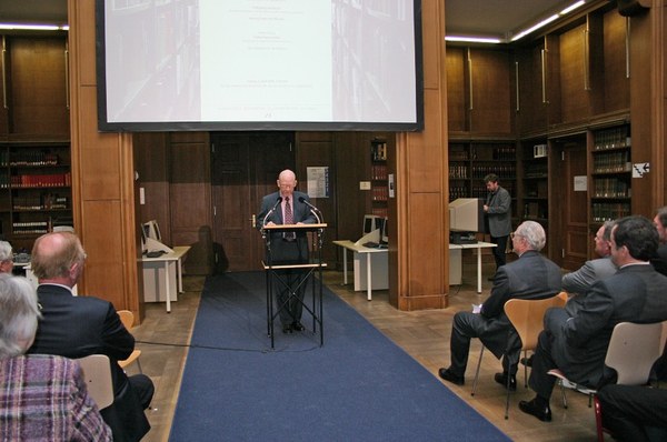  Festvortrag von Prof. Dr. Walter Grasskamp, Akademie der Bildenden Künste München, im großen Lesesaal der Bibliothek