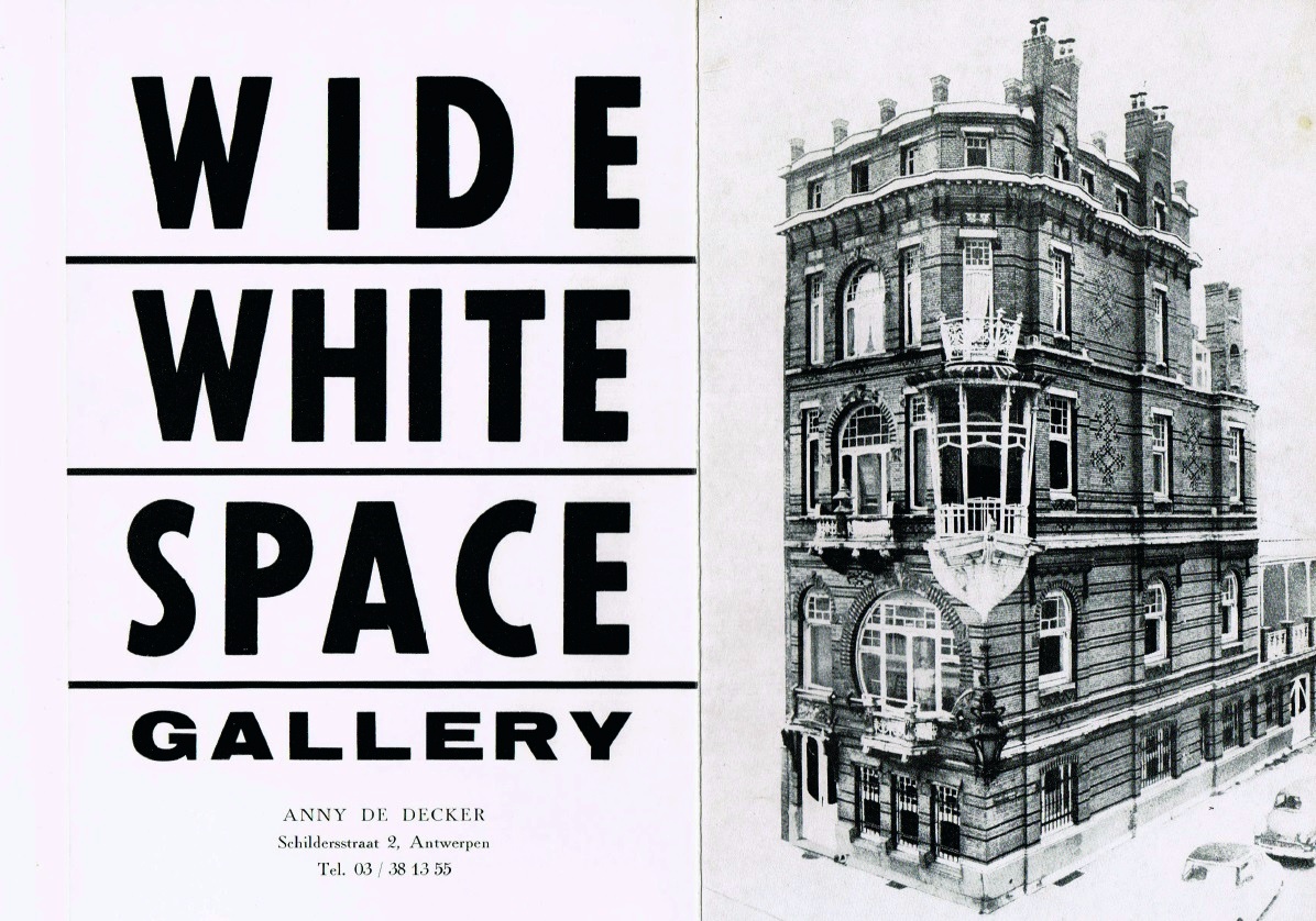 Einladungskarte Wide White Space Gallery für Accrochage 16.10.-14.11.1968