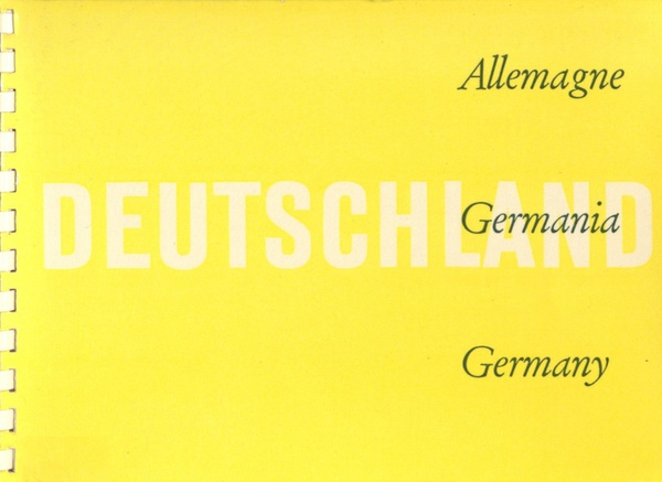 Deutschland: Allemagne / Germania / Germany. Kat.Ausst. Milano 1951 5 b,c 1