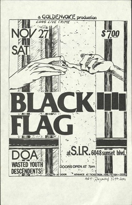 Raymond Pettibon: Black Flag (2) D2-Pet 2756/6 Rarissima