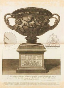 ›Warwick Vase‹ aus: Giovanni Battista Piranesi, Vasi, candelabri, cippi…, 1778–80, Bd. I,  Taf. 2, Kupferstich, 550 x 800 mm © Metropolitan Museum of Art (USA)