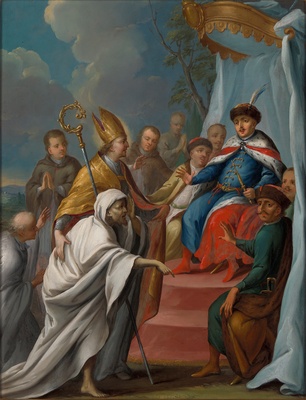 Łukasz Orłowski: Saint Stanislaus before the King, 1753, National Museum in Cracow, inv. no. MNK I-239 © CC0 – Public domain