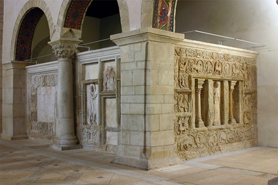 Projektabbildung M. Sova_ Holy Sepulcher, Stiftskirche Sankt Cyriakus, Gernrode, late 11th century. (Image Credit: Katja Orthen, Evangelische Kirchengemeinde Gernrode.)