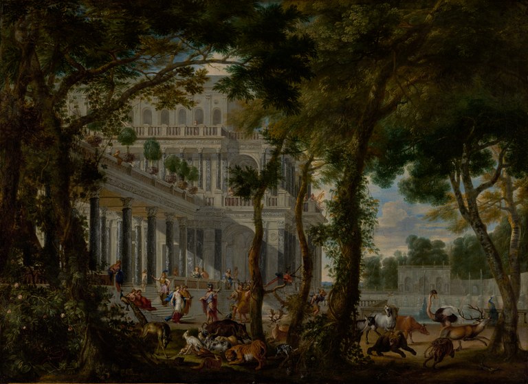 Wilhelm Schubert van Ehrenberg, Ulysse au Palais de Circé, Los Angeles, J.Paul Getty Museum, huile sur toile, 88.9x121,6 cm, 1667 