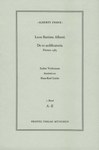 Alberti Index. Leon Battista Alberti. De re aedificatoria. Florenz 1485. Index verborum