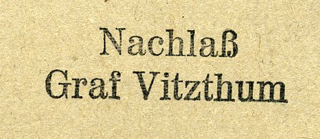 Nachlaß-Graf-Vitzthum