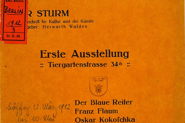 Kataloge der Galerie "Der Sturm"