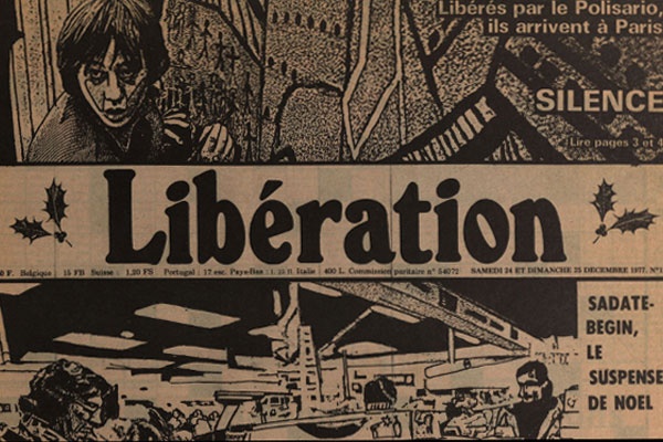 Online-Katalog der graphischen Interventionen der Künstlergruppe Bazooka in der französischen Tageszeitung Libération 1977/1978 